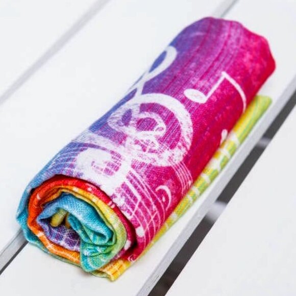NWT Lenny Lamb Muslin Square Blanket Symphony Rainbow - Picture 1 of 2
